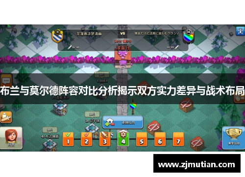 布兰与莫尔德阵容对比分析揭示双方实力差异与战术布局